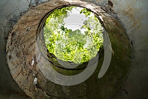 Ruins of power plant from World War II