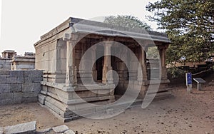Ruins of the Prasanna Narasimha Temple. Hampi. India.