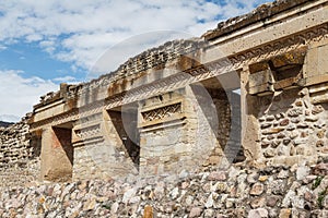 Ruins of the pre-hispanic Zapotec town Mitla photo