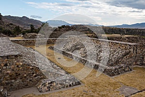 Ruins of the pre-hispanic Zapotec town Yagul photo