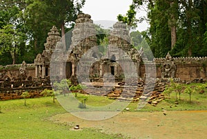 Ruins of the Preah Khan temple in Siem Reap, Cambodia.