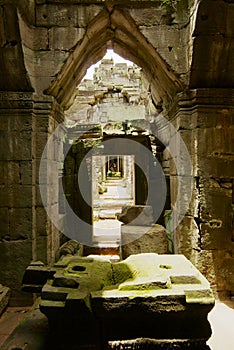 Ruins of the Preah Khan temple in Siem Reap, Cambodia.