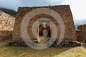 The ruins of the Pumamarka (Puma Marka) village in Peru