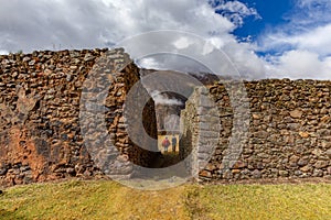 The ruins of the Pumamarka (Puma Marka) village in Peru