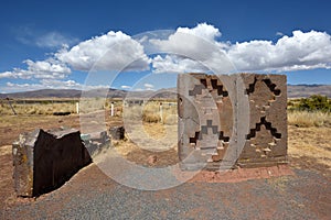 Ruins of Pumapunku or Puma Punku photo