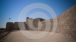 Ruins of Qalat fort near Manama, Bahrain