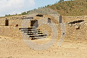 Ruins of the Queen Sheba palace in Aksum, Ethiopia.