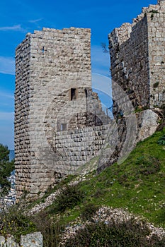 Ruins of Rabad castle in Ajloun, Jorda