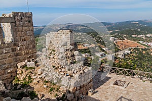 Ruins of Rabad castle in Ajloun, Jorda