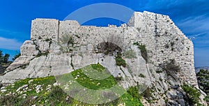Ruins of Rabad castle in Ajloun, Jorda