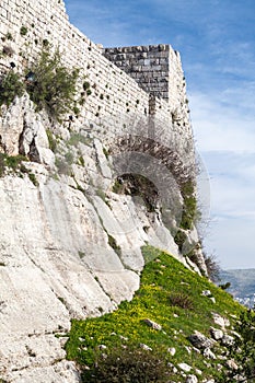 Ruins of Rabad castle in Ajloun, Jorda