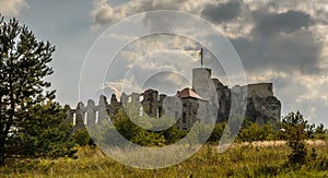 Ruins of Rabsztyn castle near Krakow, Poland