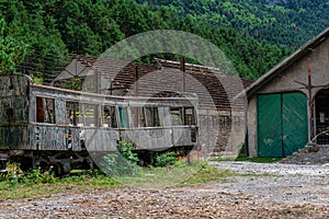 Ruins of Railwaystation in Canfranc Spain