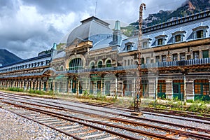 Ruins of Railwaystation in Canfranc Spain