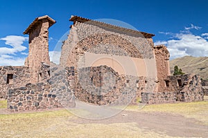 Ruins of Raqch'i, Raqchi or Temple of Wiracocha near Cusco, Peru