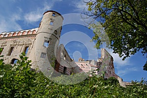 Ruins of a Renaissance Janowiec Castle in Poland