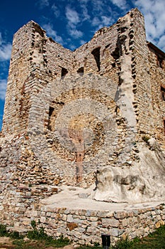 Ruins of the Rocca Aldobrandesca in Suvereto, Tuscany, Italy