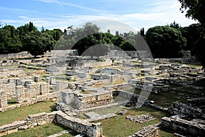 Ruins of the Roman age in N.P. Brioni, Croatia