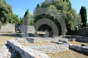 Ruins of the Roman age in N.P. Brioni, Croatia