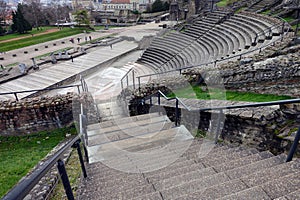 Ruins of Roman Amphitheater Lyon France