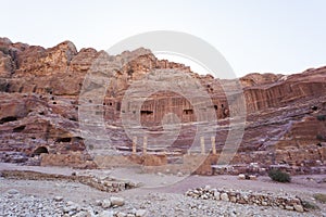 Ruins of Roman amphitheatre. Petra. Jordan.