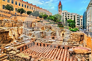 Ruins of the Roman Baths in Beirut, Lebanon