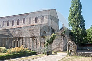 Ruins of Roman baths in Metz