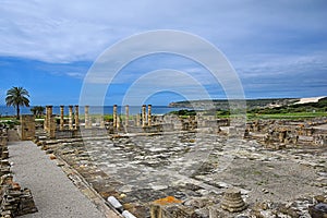 Ruins Roman in bolonia beach