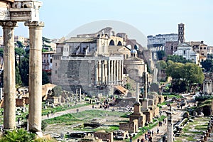 Ruins in Roman Forum, Rome, Italy