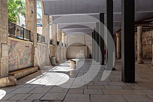 Ruins of roman street called cardo in Jerusalem