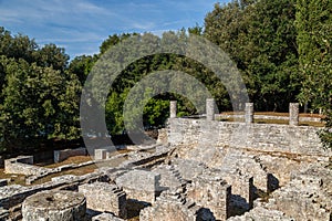 Ruins of Roman villa on Brijuni island
