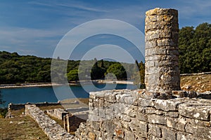 Ruins of Roman villa on Brijuni island