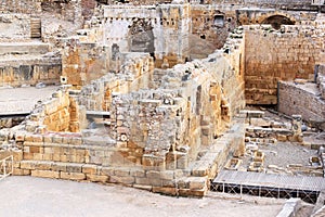 Ruins of Romanesque church in Tarragona, Spain