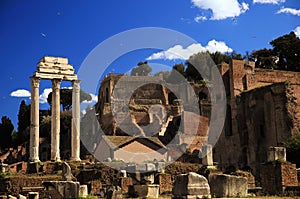 Ruins of Rome Forum in Rome