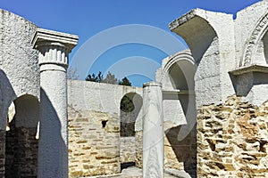 Ruins of Round Church of St. John near The capital city of the First Bulgarian Empire Great Preslav