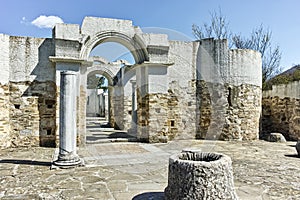 Ruins of Round Church of St. John near The capital city of the First Bulgarian Empire Great Preslav