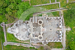 Ruins of a round church at Veliki Preslav, Bulgaria.