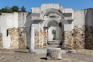 Ruins of Round Golden Church near The capital city of the First Bulgarian Empire Great Preslav Veliki Preslav, Bu