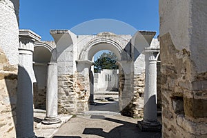 Ruins of Round Golden Church near The capital city of the First Bulgarian Empire Great Preslav Veliki Preslav, Bu