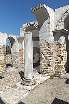 Ruins of Round Golden Church near The capital city of the First Bulgarian Empire Great Preslav Veliki Preslav, Bu