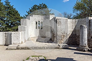 Ruins of Round Golden Church near The capital city of the First Bulgarian Empire Great Preslav Veliki Preslav, Bu