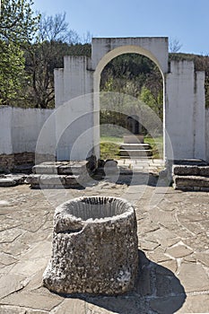 Ruins of Round Golden Church near The capital city of the First Bulgarian Empire Great Preslav Veliki Preslav, Bu