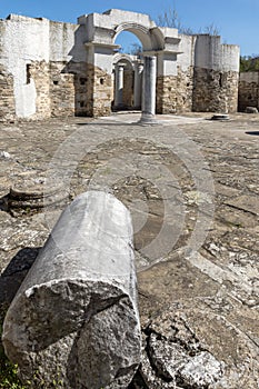 Ruins of Round Golden Church near The capital city of the First Bulgarian Empire Great Preslav Veliki Preslav, Bu