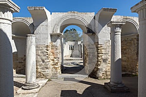 Ruins of Round Golden Church near The capital city of the First Bulgarian Empire Great Preslav Veliki Preslav, Bu