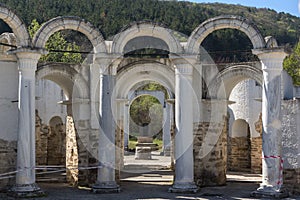 Ruins of Round Golden Church near The capital city of the First Bulgarian Empire Great Preslav Veliki Preslav, Bu