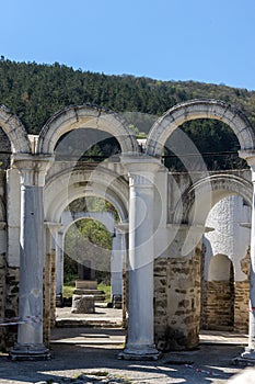 Ruins of Round Golden Church near The capital city of the First Bulgarian Empire Great Preslav Veliki Preslav, Bu