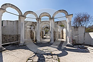 Ruins of Round Golden Church near The capital city of the First Bulgarian Empire Great Preslav Veliki Preslav, Bu