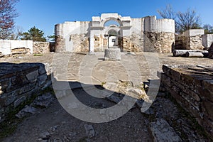 Ruins of Round Golden Church near The capital city of the First Bulgarian Empire Great Preslav Veliki Preslav, Bu