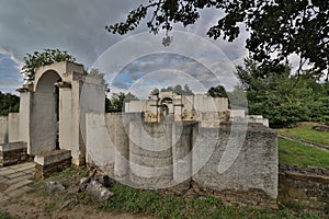 Ruins of Round Golden Church of St. John in The capital city of the First Bulgarian Empire Great Preslav