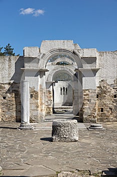 Ruins of Round Golden Church of St. John near The capital city of the First Bulgarian Empire Great Preslav Veliki Preslav, Bu